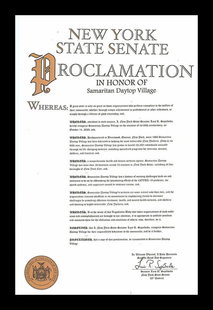 Gillibrand Proclamation