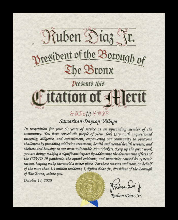 Ruben Diaz Jr Proclamation