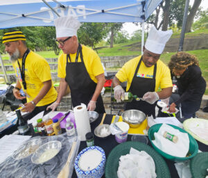 Food As Medicine cooking demo at the 3rd Annual Bronx Community Fair